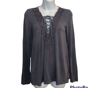American Eagle Soft & sexy Top. Size small charcoal